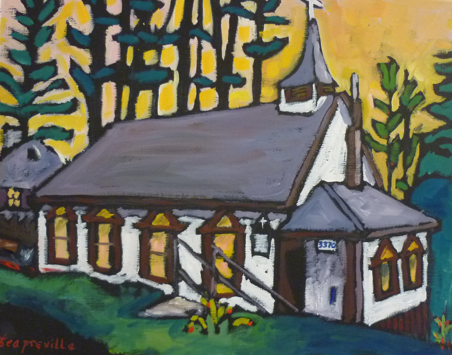 St. Matthew’s Anglican Church, South Slocan, BC by Tea Preville