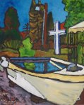 Iris Bakken's Baptismal Boat, Salmo, BC